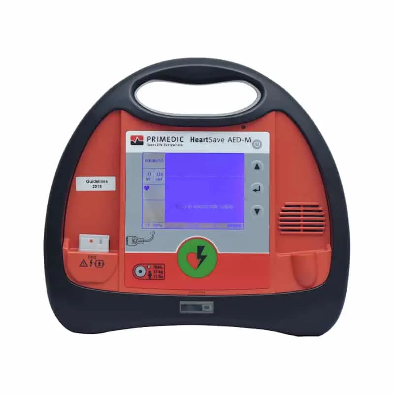 جهاز صدمات بريميدك (HeartSave AED M) للطوارىء والأسعاف شبه ألى مع شاشة (360 جول) ذاكرة داخلية 8 ميجابايت ناطق باللغة العربية