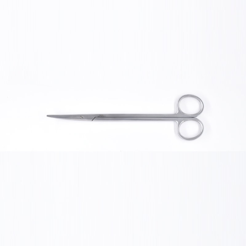 مقص جراحي ميتزنبوم منحني 18 سم- بلانت بلانت